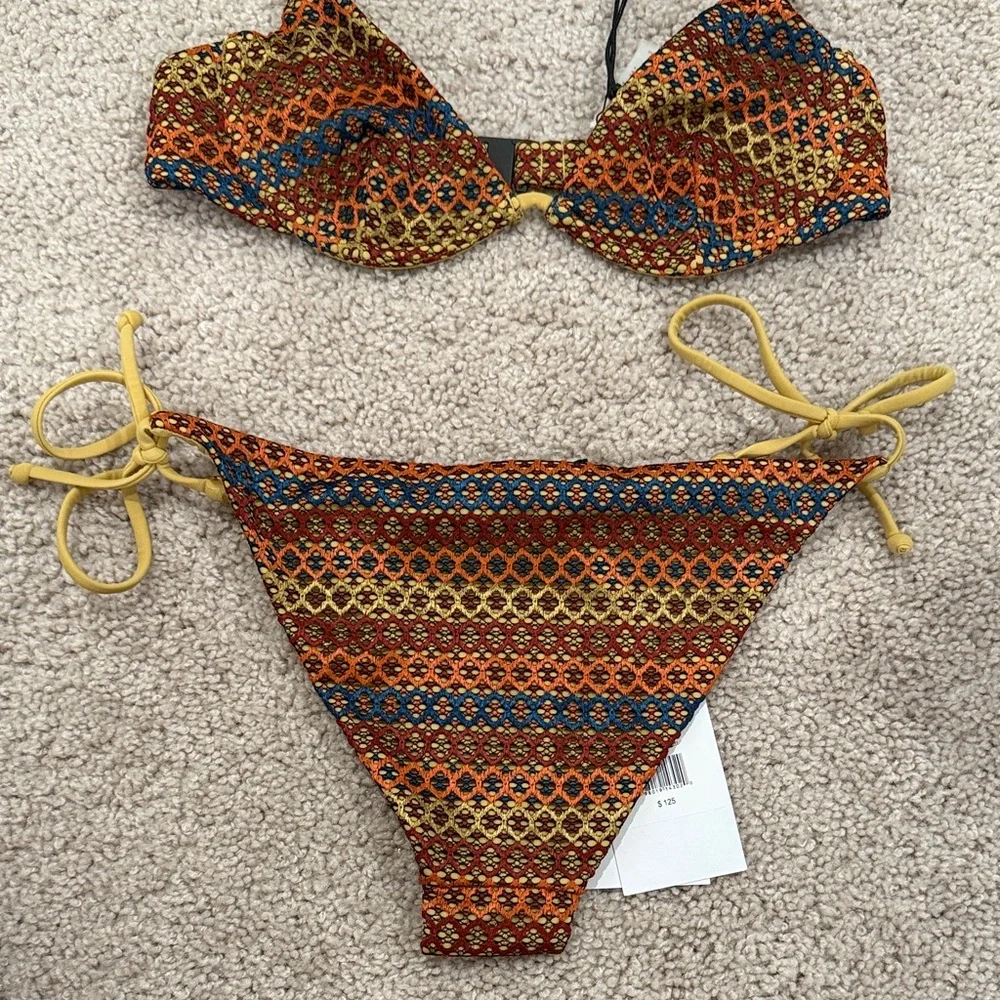 Onia Colorful Patterned Bikini Set - Picture 5 of 7